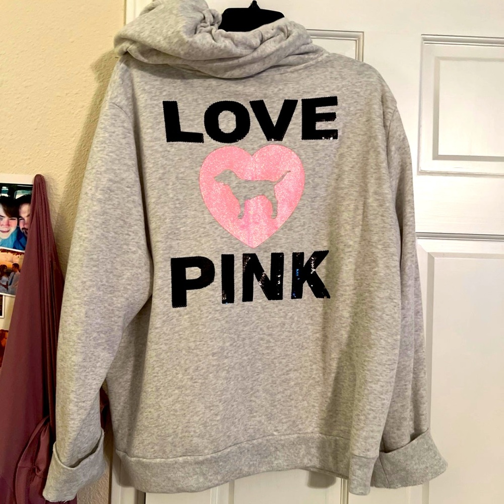 PINK Bling full zip hoodie